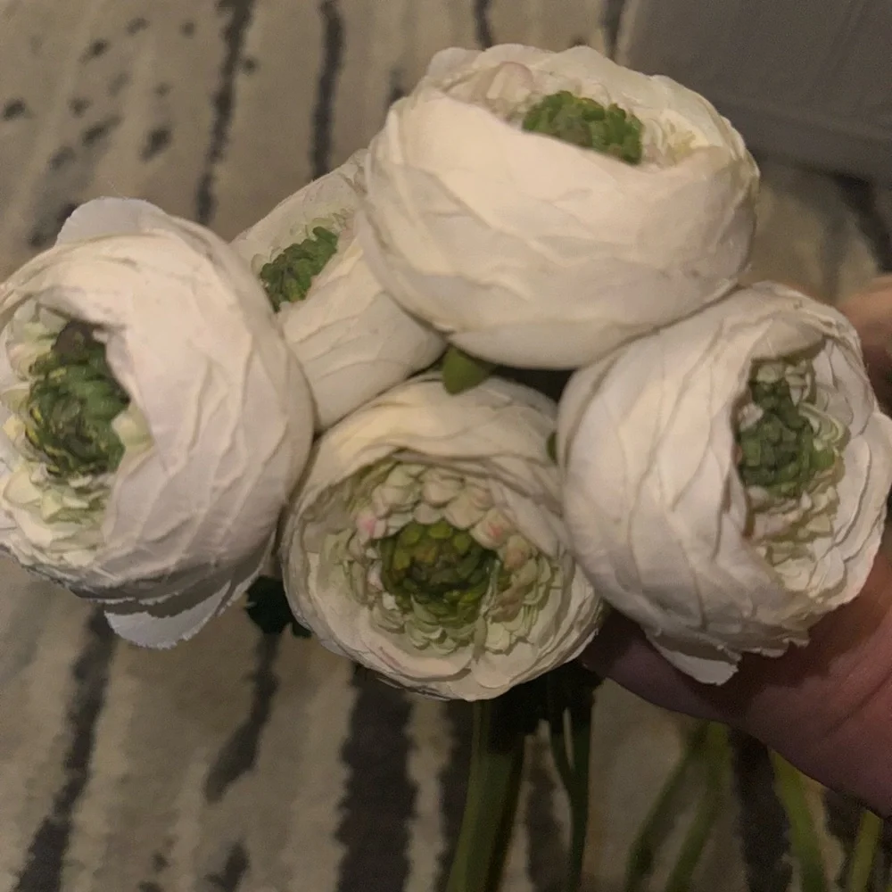Z Gallerie Exquisite Ranunculus Stems The Epitome of Romantic Elegance set of 9